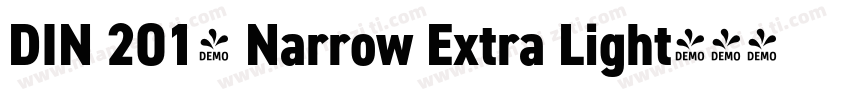 DIN 2014 Narrow Extra Light字体转换